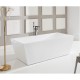 Brand New 1500x750x580mm Square Bathtub Freestanding Acrylic White Bath Tub